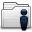 Users Folder White Icon 32x32 png